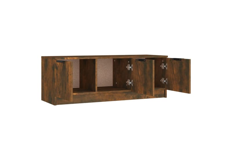beBasic TV-benk røkt eik 102x35x36,5 cm konstruert tre - Brun - Møbler - Mediamøbel & tv møbel - TV-benk & mediabenk