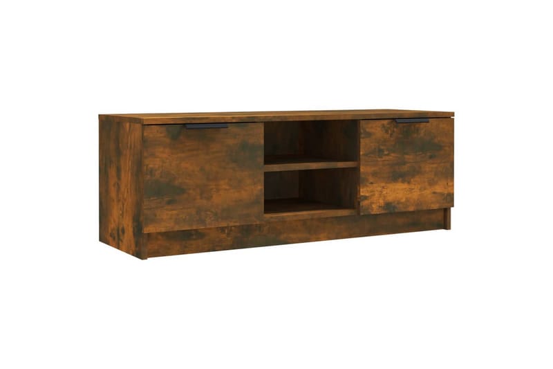 beBasic TV-benk røkt eik 102x35x36,5 cm konstruert tre - Brun - Møbler - Mediamøbel & tv møbel - TV-benk & mediabenk
