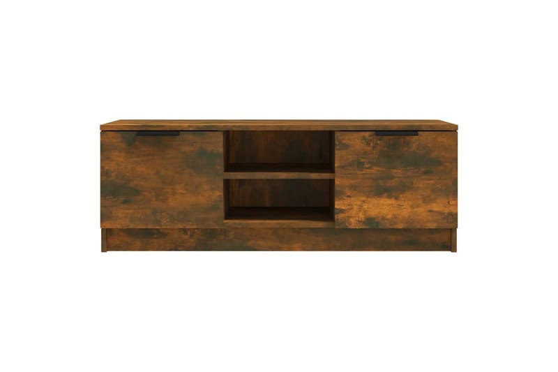 beBasic TV-benk røkt eik 102x35x36,5 cm konstruert tre - Brun - Møbler - Mediamøbel & tv møbel - TV-benk & mediabenk