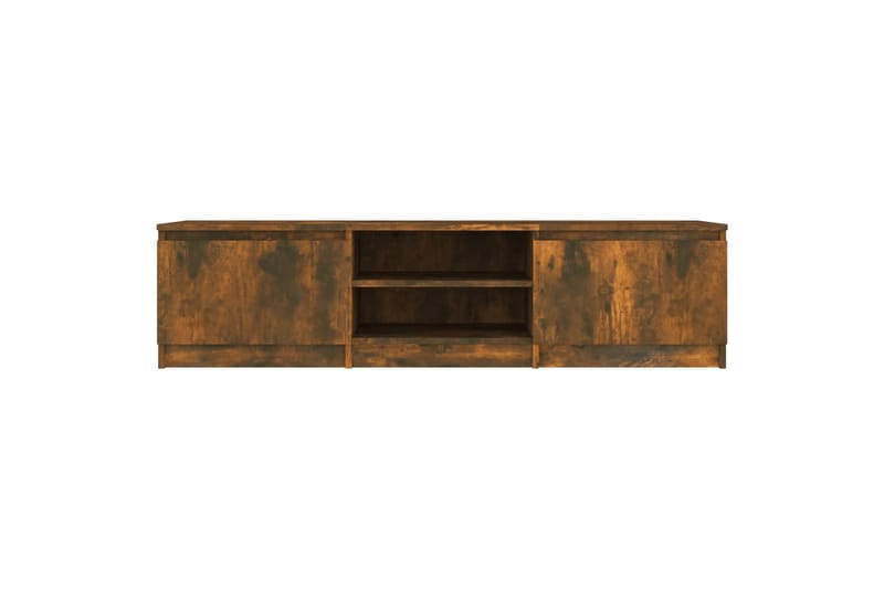 beBasic TV-benk røkt eik 140x40x35,5 cm konstruert tre - Brun - Møbler - Mediamøbel & tv møbel - TV-benk & mediabenk