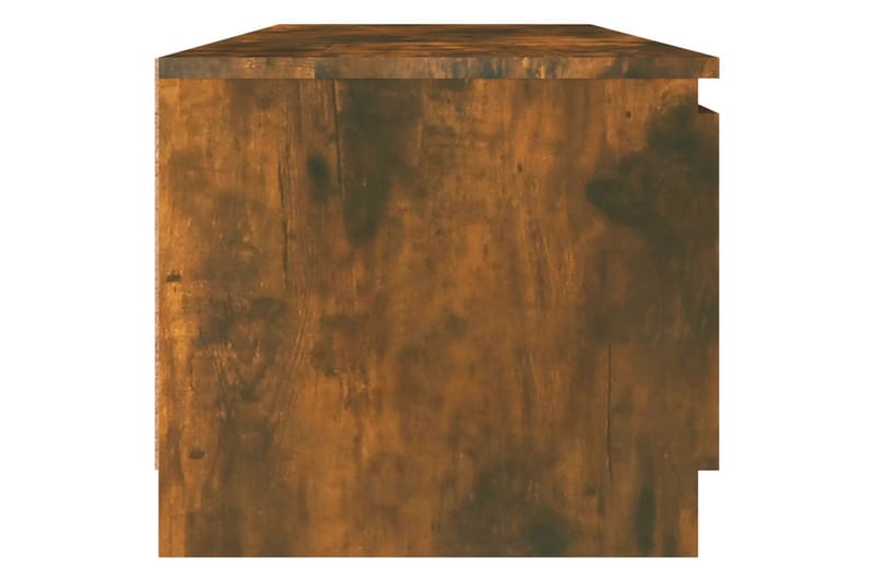 beBasic TV-benk røkt eik 140x40x35,5 cm konstruert tre - Brun - Møbler - Mediamøbel & tv møbel - TV-benk & mediabenk