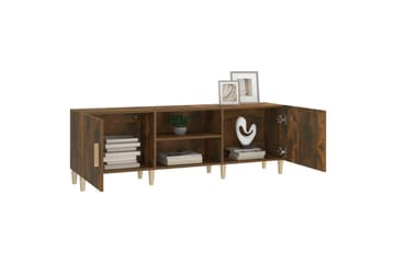 beBasic TV-benk røkt eik 150x30x50 cm konstruert tre - Brun - Møbler - Mediamøbel & tv møbel - TV-benk & mediabenk