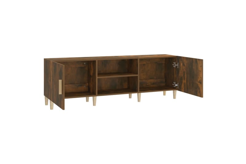 beBasic TV-benk røkt eik 150x30x50 cm konstruert tre - Brun - Møbler - Mediamøbel & tv møbel - TV-benk & mediabenk