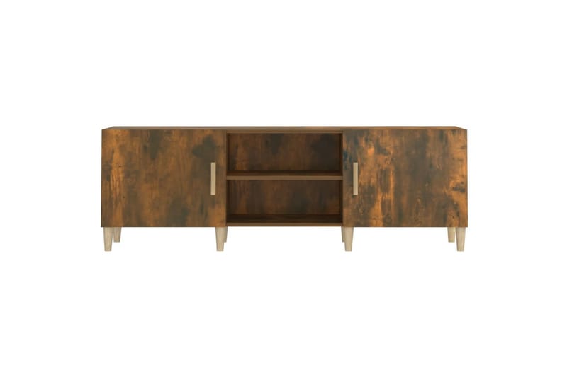 beBasic TV-benk røkt eik 150x30x50 cm konstruert tre - Brun - Møbler - Mediamøbel & tv møbel - TV-benk & mediabenk