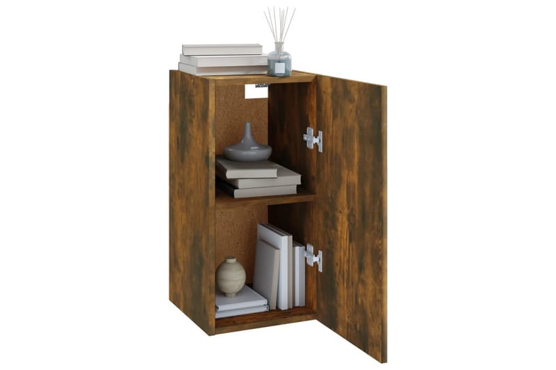 beBasic TV-benk røkt eik 30,5x30x60 cm konstruert tre - Brun - Møbler - Mediamøbel & tv møbel - TV-benk & mediabenk
