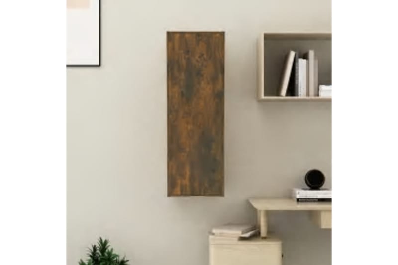 beBasic TV-benk røkt eik 30,5x30x90 cm konstruert tre - Brun - Møbler - Mediamøbel & tv møbel - TV-benk & mediabenk