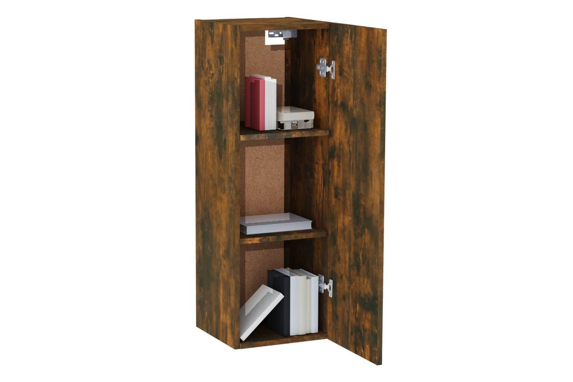 beBasic TV-benk røkt eik 30,5x30x90 cm konstruert tre - Brun - Møbler - Mediamøbel & tv møbel - TV-benk & mediabenk