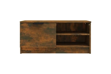 beBasic TV-benk røkt eik 80x35x36,5 cm konstruert tre - Brun - Møbler - Mediamøbel & tv møbel - TV-benk & mediabenk
