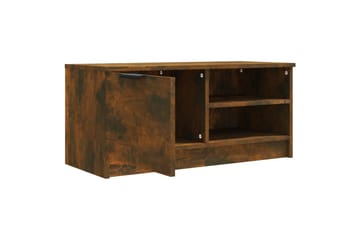 beBasic TV-benk røkt eik 80x35x36,5 cm konstruert tre - Brun - Møbler - Mediamøbel & tv møbel - TV-benk & mediabenk