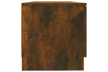 beBasic TV-benk røkt eik 80x35x36,5 cm konstruert tre - Brun - Møbler - Mediamøbel & tv møbel - TV-benk & mediabenk
