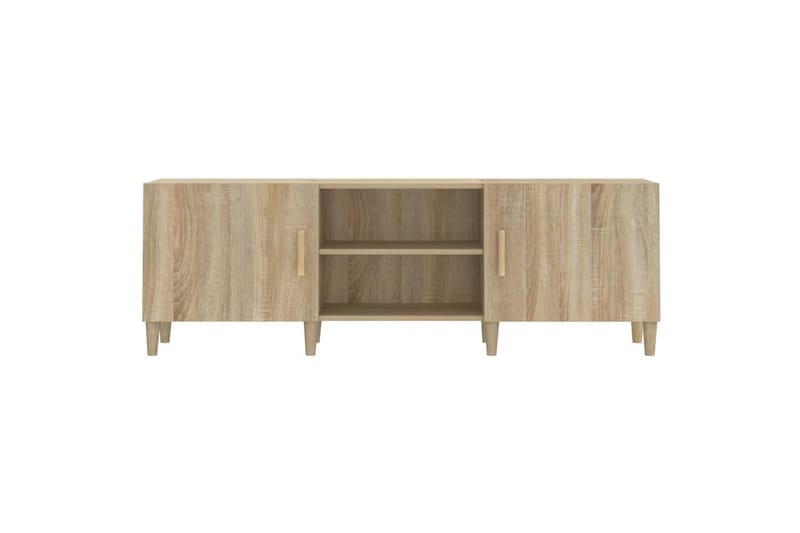 beBasic TV-benk sonoma eik 150x30x50 cm konstruert tre - Brun - Møbler - Mediamøbel & tv møbel - TV-benk & mediabenk