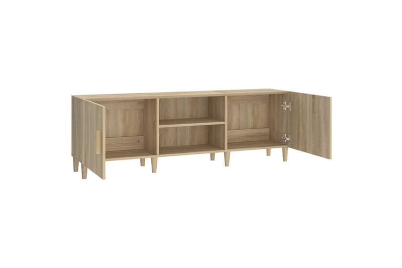 beBasic TV-benk sonoma eik 150x30x50 cm konstruert tre - Brun - Møbler - Mediamøbel & tv møbel - TV-benk & mediabenk