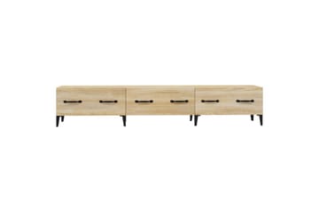 beBasic TV-benk sonoma eik 150x34,5x30 cm konstruert tre - Brun - Møbler - Mediamøbel & tv møbel - TV-benk & mediabenk