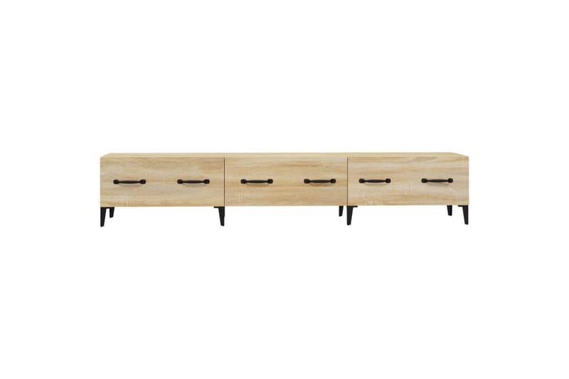 beBasic TV-benk sonoma eik 150x34,5x30 cm konstruert tre - Brun - Møbler - Mediamøbel & tv møbel - TV-benk & mediabenk