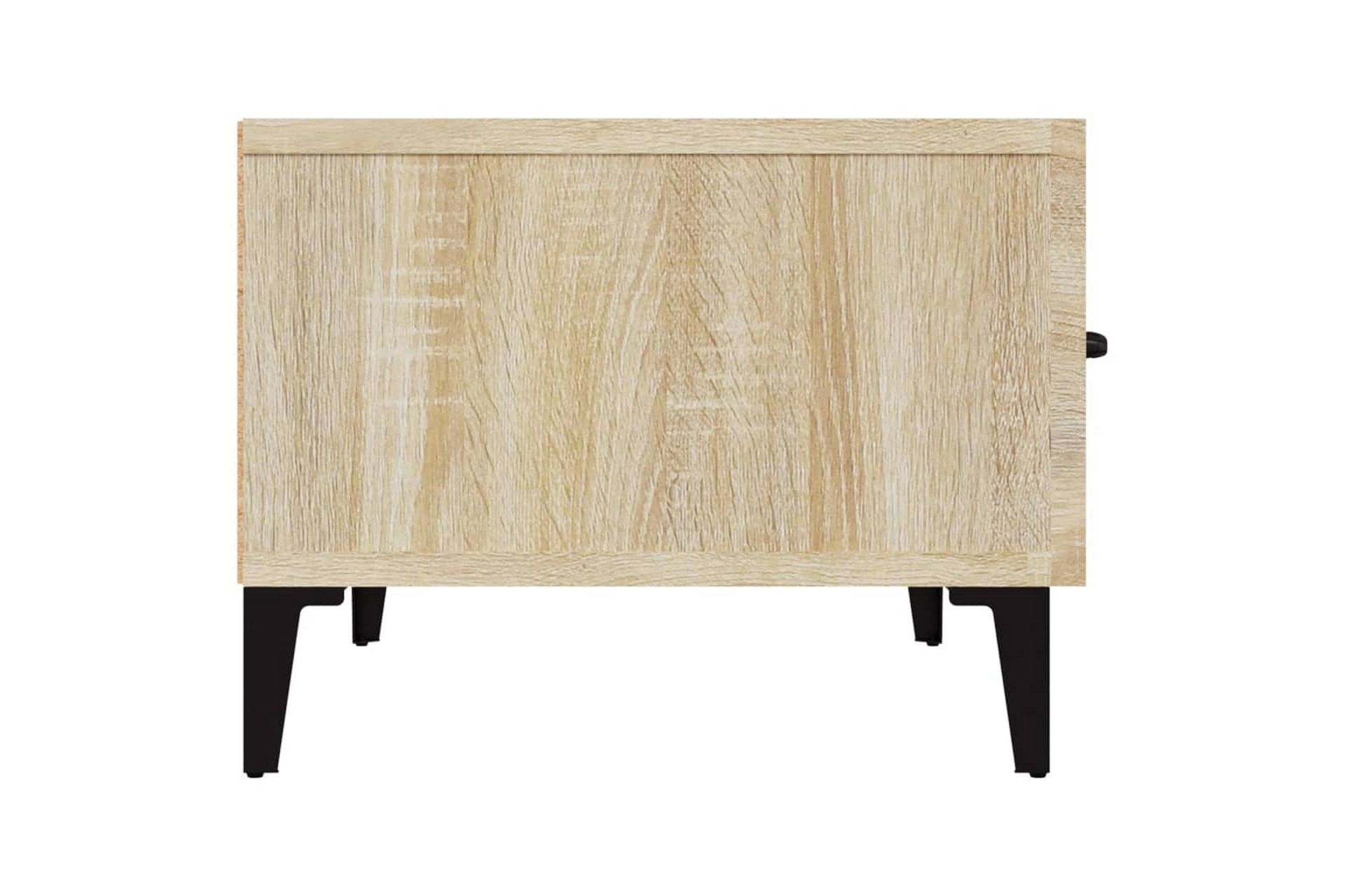 beBasic TV-benk sonoma eik 150x34,5x30 cm konstruert tre - Brun - Møbler - Mediamøbel & tv møbel - TV-benk & mediabenk