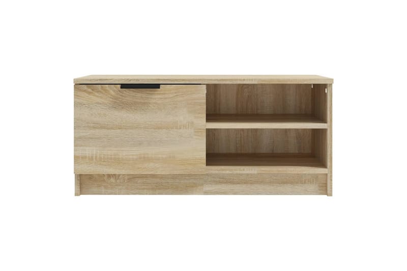 beBasic TV-benk sonoma eik 80x35x36,5 cm konstruert tre - Brun - Møbler - Mediamøbel & tv møbel - TV-benk & mediabenk