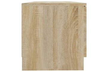 beBasic TV-benk sonoma eik 80x35x36,5 cm konstruert tre - Brun - Møbler - Mediamøbel & tv møbel - TV-benk & mediabenk