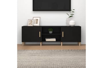 beBasic TV-benk svart 150x30x50 cm konstruert tre - Svart - Møbler - Mediamøbel & tv møbel - TV-benk & mediabenk