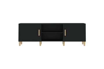 beBasic TV-benk svart 150x30x50 cm konstruert tre - Svart - Møbler - Mediamøbel & tv møbel - TV-benk & mediabenk