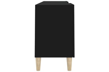 beBasic TV-benk svart 150x30x50 cm konstruert tre - Svart - Møbler - Mediamøbel & tv møbel - TV-benk & mediabenk