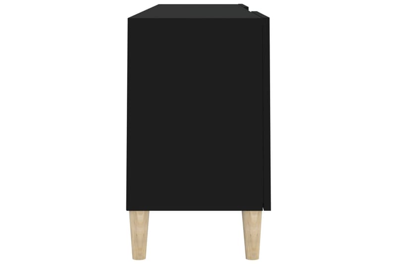 beBasic TV-benk svart 150x30x50 cm konstruert tre - Svart - Møbler - Mediamøbel & tv møbel - TV-benk & mediabenk
