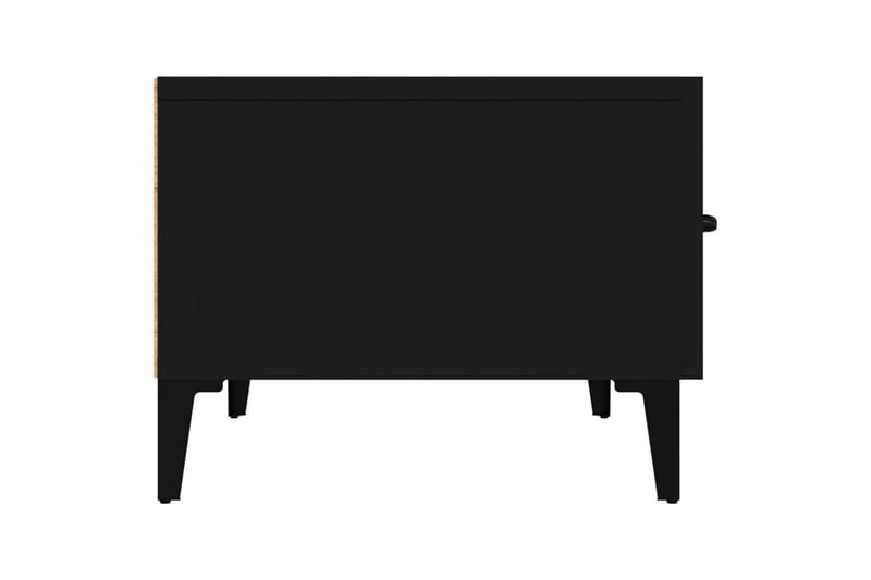 beBasic TV-benk svart 150x34,5x30 cm konstruert tre - Svart - Møbler - Mediamøbel & tv møbel - TV-benk & mediabenk