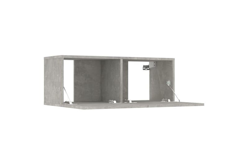 beBasic TV-benker 2 stk betonggrå 80x30x30 konstruert tre - GrÃ¥ - TV-benk & mediabenk