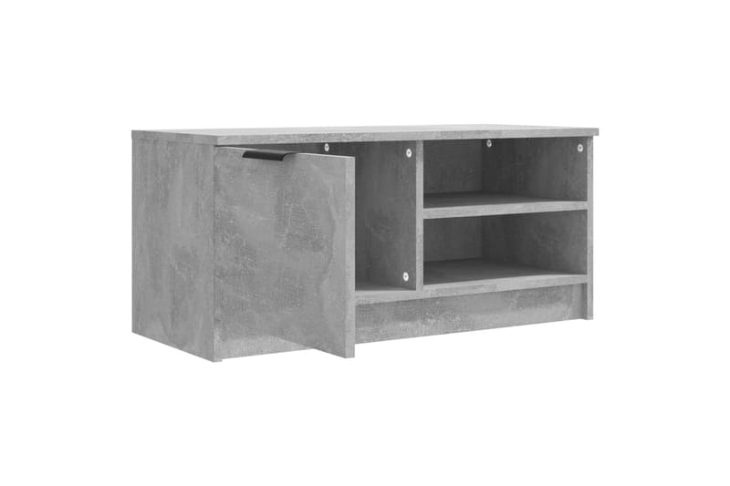 beBasic TV-benker 2 stk betonggrå 80x35x36,5 cm konstruert tre - GrÃ¥ - TV-benk & mediabenk