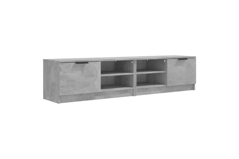 beBasic TV-benker 2 stk betonggrå 80x35x36,5 cm konstruert tre - GrÃ¥ - Møbler - Mediamøbel & tv møbel - TV-benk & mediabenk