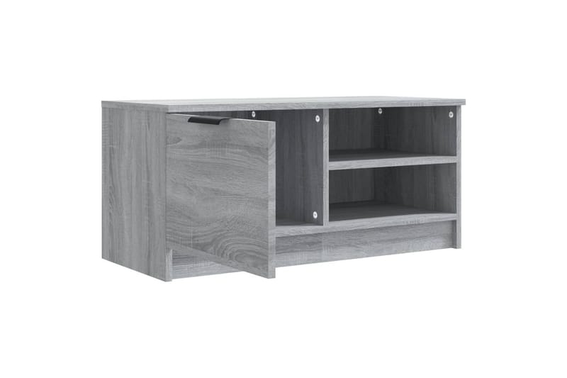 beBasic TV-benker 2 stk grå sonoma 80x35x36,5 cm konstruert tre - GrÃ¥ - Møbler - Mediamøbel & tv møbel - TV-benk & mediabenk