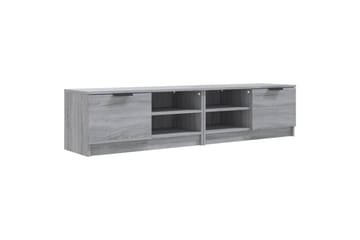 beBasic TV-benker 2 stk grå sonoma 80x35x36,5 cm konstruert tre - GrÃ¥ - Møbler - Mediamøbel & tv møbel - TV-benk & mediabenk