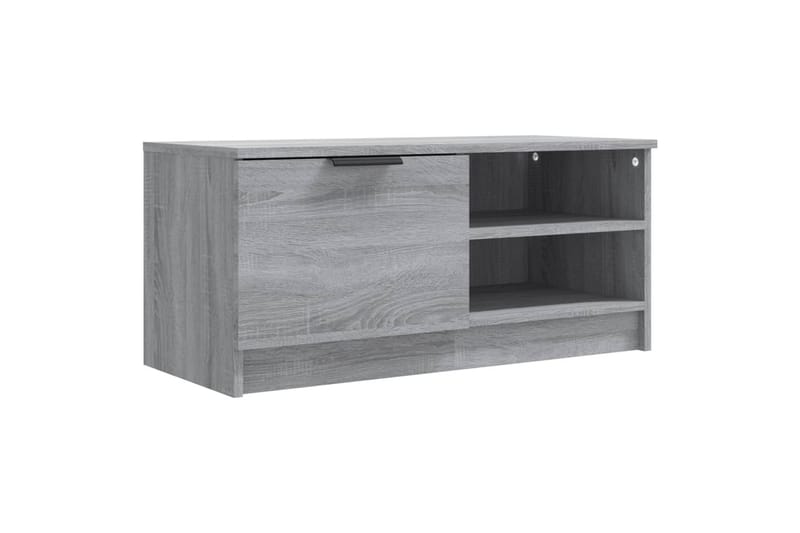 beBasic TV-benker 2 stk grå sonoma 80x35x36,5 cm konstruert tre - GrÃ¥ - Møbler - Mediamøbel & tv møbel - TV-benk & mediabenk