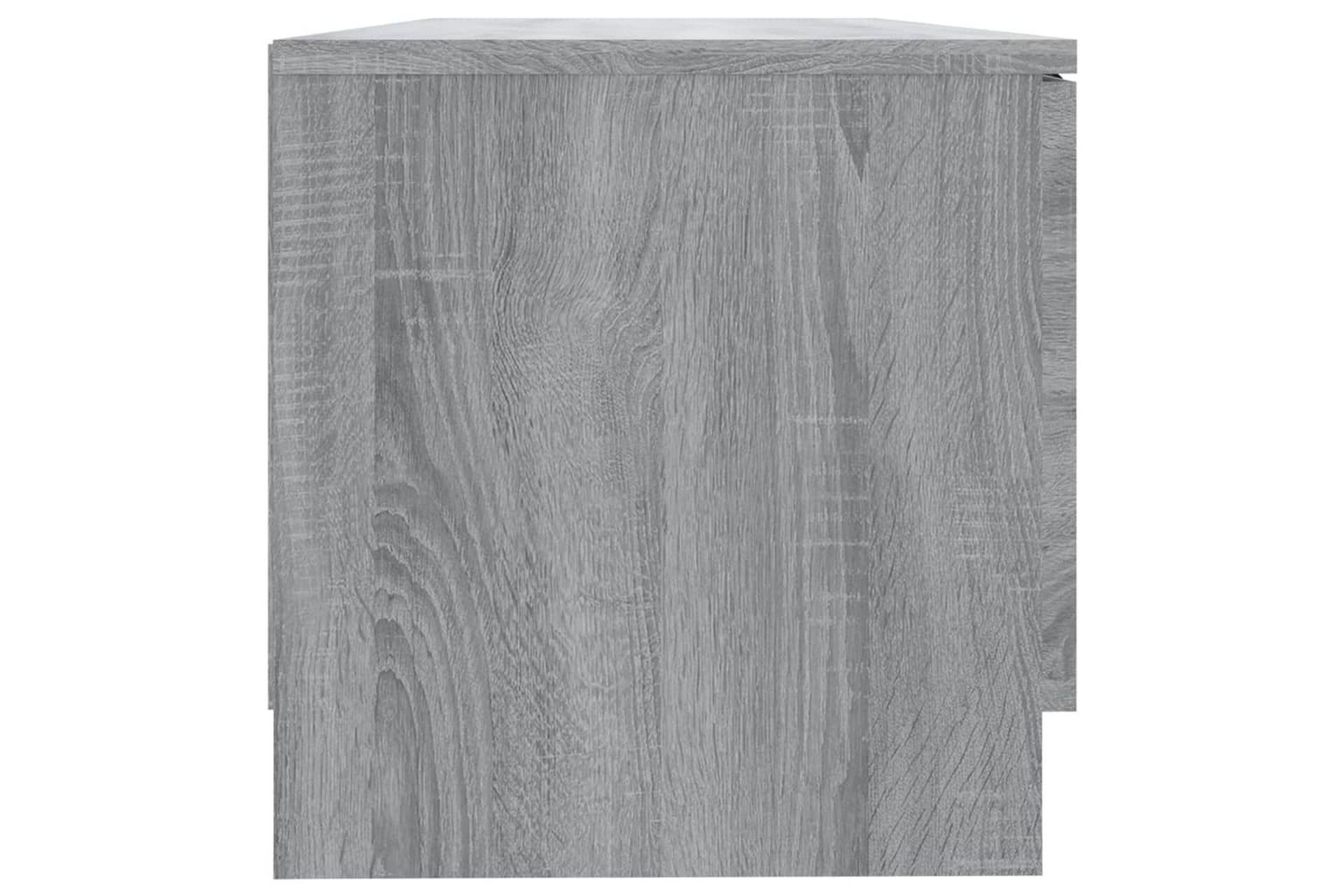 beBasic TV-benker 2 stk grå sonoma 80x35x36,5 cm konstruert tre - GrÃ¥ - Møbler - Mediamøbel & tv møbel - TV-benk & mediabenk