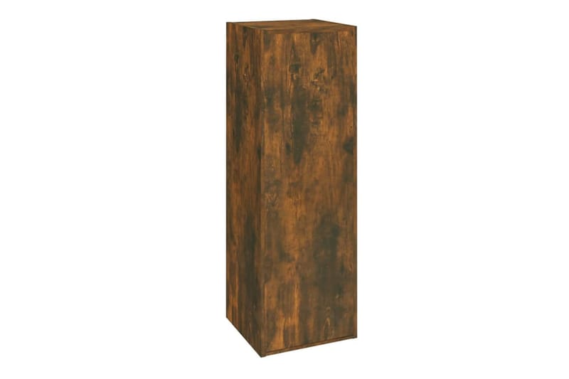 beBasic TV-benker 2 stk røkt eik 30,5x30x90 cm konstruert tre - Brun - Møbler - Mediamøbel & tv møbel - TV-benk & mediabenk