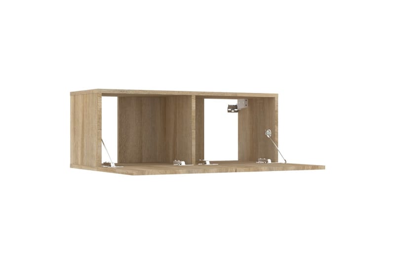 beBasic TV-benker 2 stk sonoma eik 80x30x30 cm konstruert tre - Brun - Møbler - Mediamøbel & tv møbel - TV-benk & mediabenk