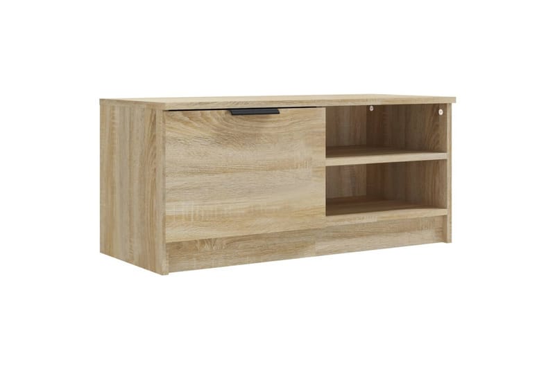 beBasic TV-benker 2 stk sonoma eik 80x35x36,5 cm konstruert tre - Brun - Møbler - Mediamøbel & tv møbel - TV-benk & mediabenk
