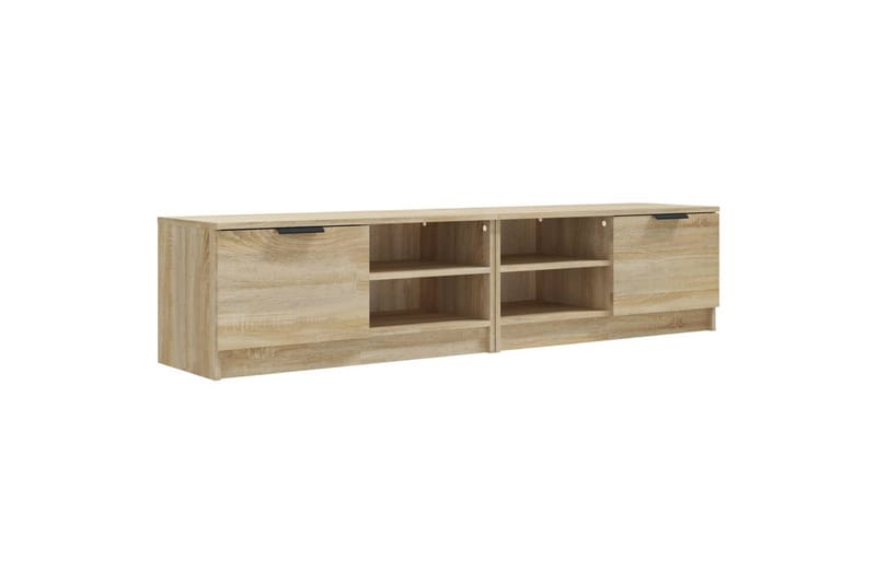 beBasic TV-benker 2 stk sonoma eik 80x35x36,5 cm konstruert tre - Brun - Møbler - Mediamøbel & tv møbel - TV-benk & mediabenk