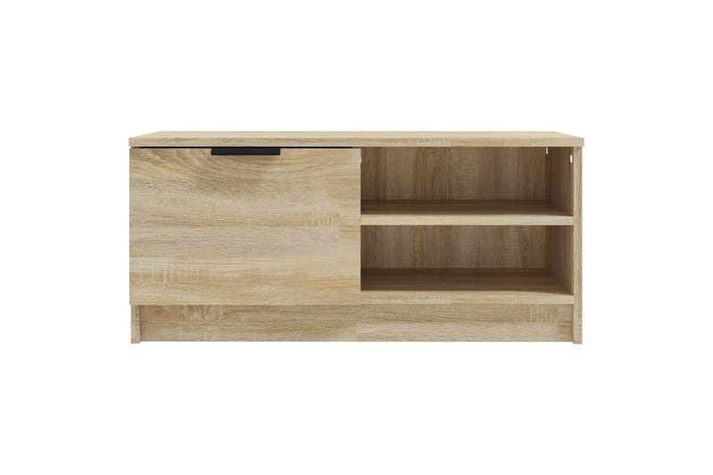 beBasic TV-benker 2 stk sonoma eik 80x35x36,5 cm konstruert tre - Brun - Møbler - Mediamøbel & tv møbel - TV-benk & mediabenk