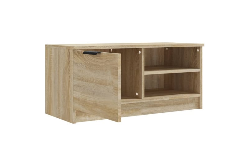 beBasic TV-benker 2 stk sonoma eik 80x35x36,5 cm konstruert tre - Brun - Møbler - Mediamøbel & tv møbel - TV-benk & mediabenk