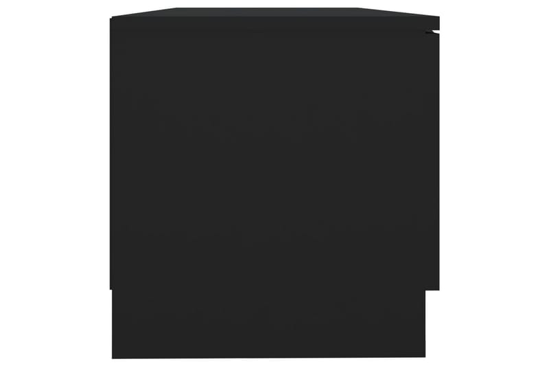 beBasic TV-benker 2 stk svart 80x35x36,5 cm konstruert tre - Svart - Møbler - Mediamøbel & tv møbel - TV-benk & mediabenk