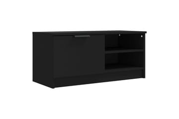 beBasic TV-benker 2 stk svart 80x35x36,5 cm konstruert tre - Svart - Møbler - Mediamøbel & tv møbel - TV-benk & mediabenk
