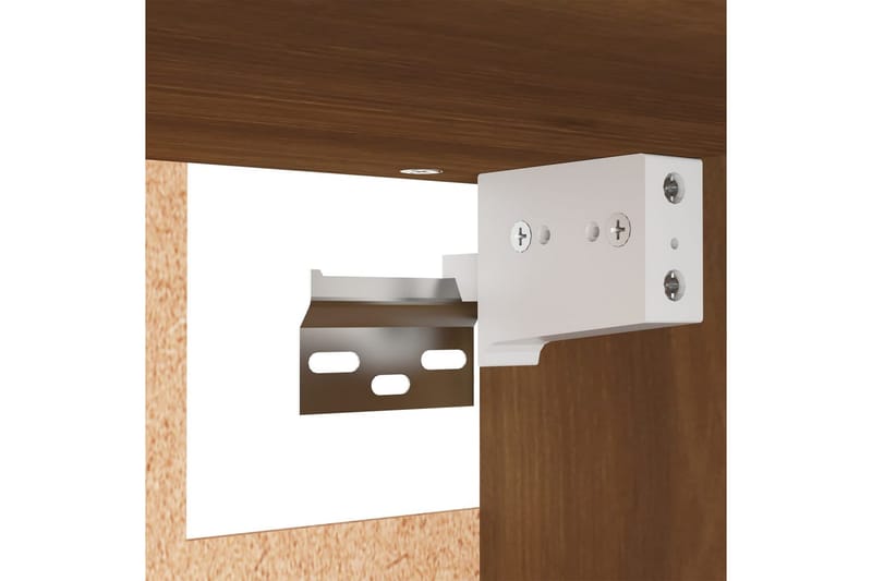 beBasic TV-benker 7 stk brun eik 30,5x30x60 cm konstruert tre - Brun - Møbler - Mediamøbel & tv møbel - TV-benk & mediabenk