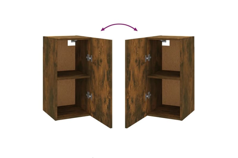 beBasic TV-benker 7 stk røkt eik 30,5x30x60 cm konstruert tre - Brun - Møbler - Mediamøbel & tv møbel - TV-benk & mediabenk
