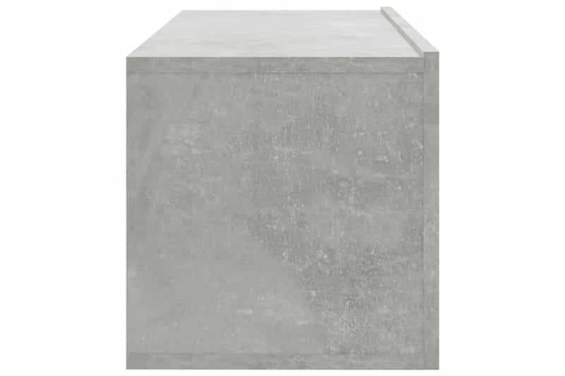 beBasic Vegghengte TV-benker 2 stk betonggrå 100x30x30cm konstruert tre - GrÃ¥ - Møbler - Mediamøbel & tv møbel - TV-benk & mediabenk