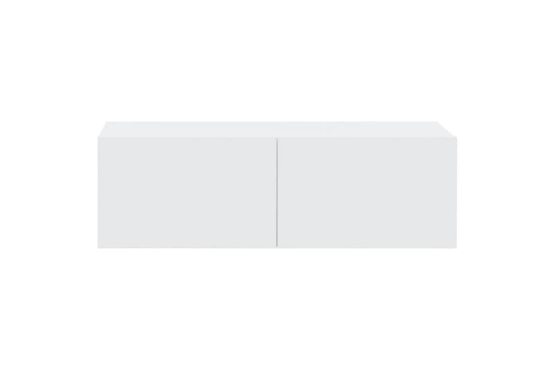 beBasic Vegghengte TV-benker 2 stk hvit 100x30x30 cm konstruert tre - Hvit - Møbler - Mediamøbel & tv møbel - TV-benk & mediabenk