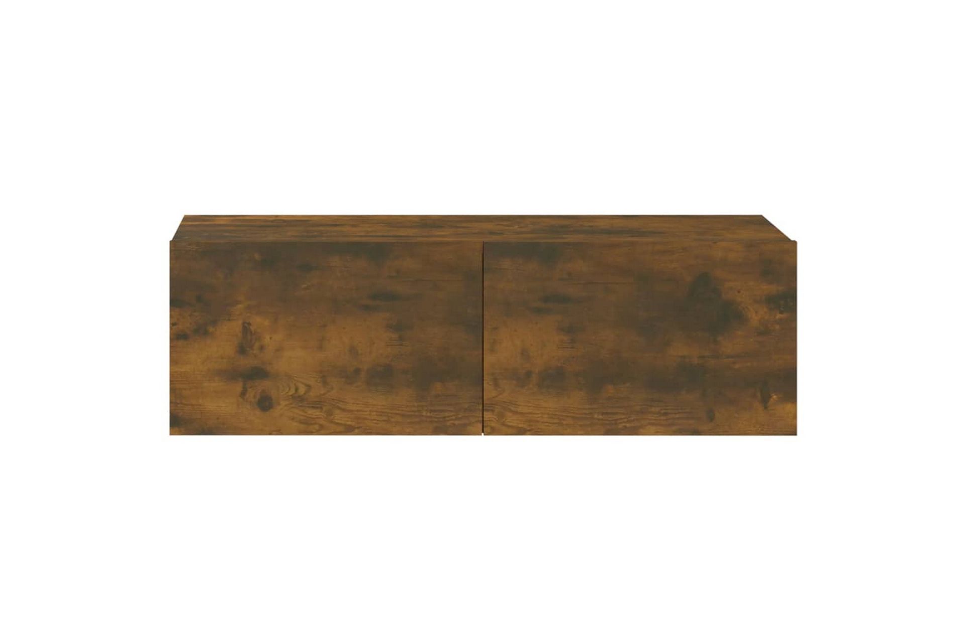 beBasic Vegghengte TV-benker 2 stk røkt eik 100x30x30 cm konstruert tre - Brun - Møbler - Mediamøbel & tv møbel - TV-benk & mediabenk