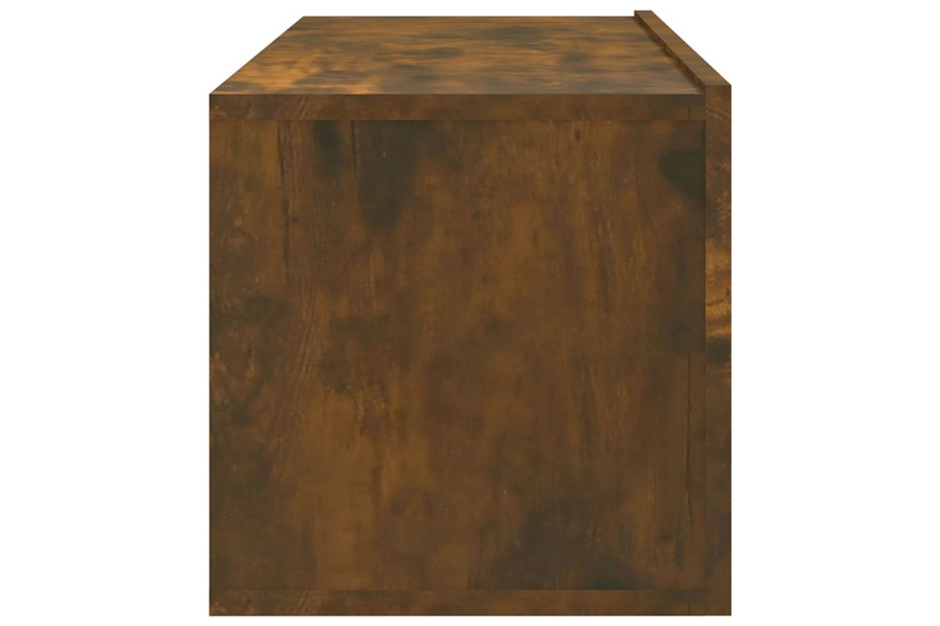 beBasic Vegghengte TV-benker 2 stk røkt eik 100x30x30 cm konstruert tre - Brun - Møbler - Mediamøbel & tv møbel - TV-benk & mediabenk