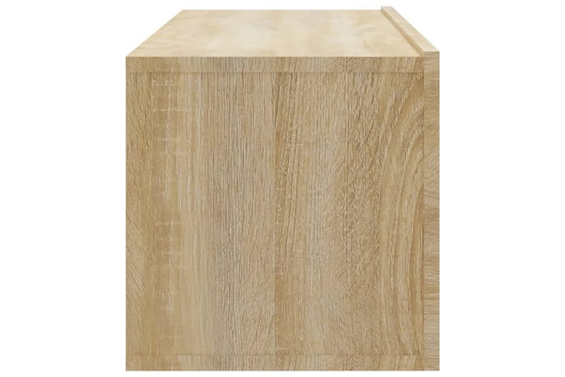 beBasic Vegghengte TV-benker 2 stk sonoma 100x30x30 cm konstruert tre - Brun - Møbler - Mediamøbel & tv møbel - TV-benk & mediabenk