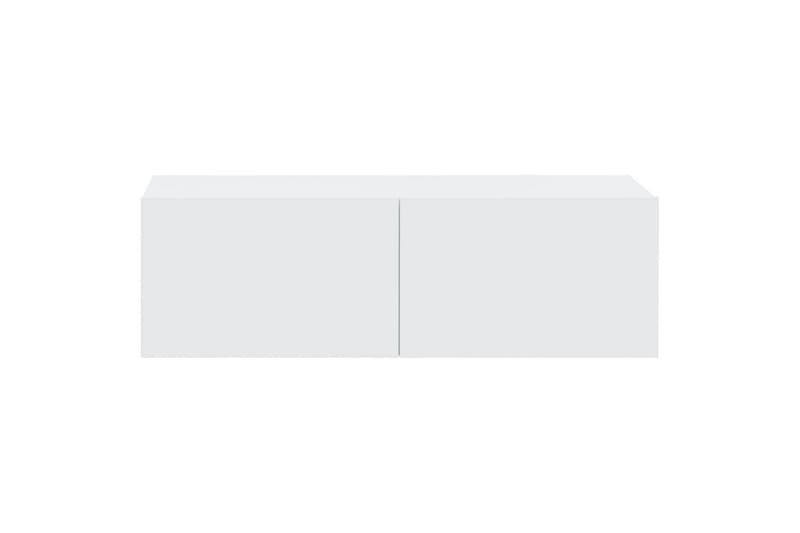 beBasic Vegghengte TV-benker 4 stk hvit 100x30x30 cm - Hvit - Møbler - Mediamøbel & tv møbel - TV-benk & mediabenk