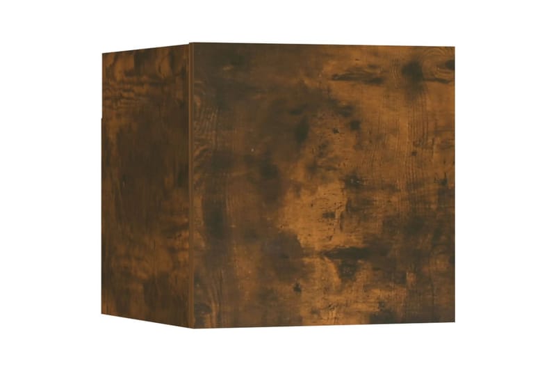 beBasic Vegghengte TV-benker 8 stk røkt eik 30,5x30x30 cm - Brun - Møbler - Mediamøbel & tv møbel - TV-benk & mediabenk